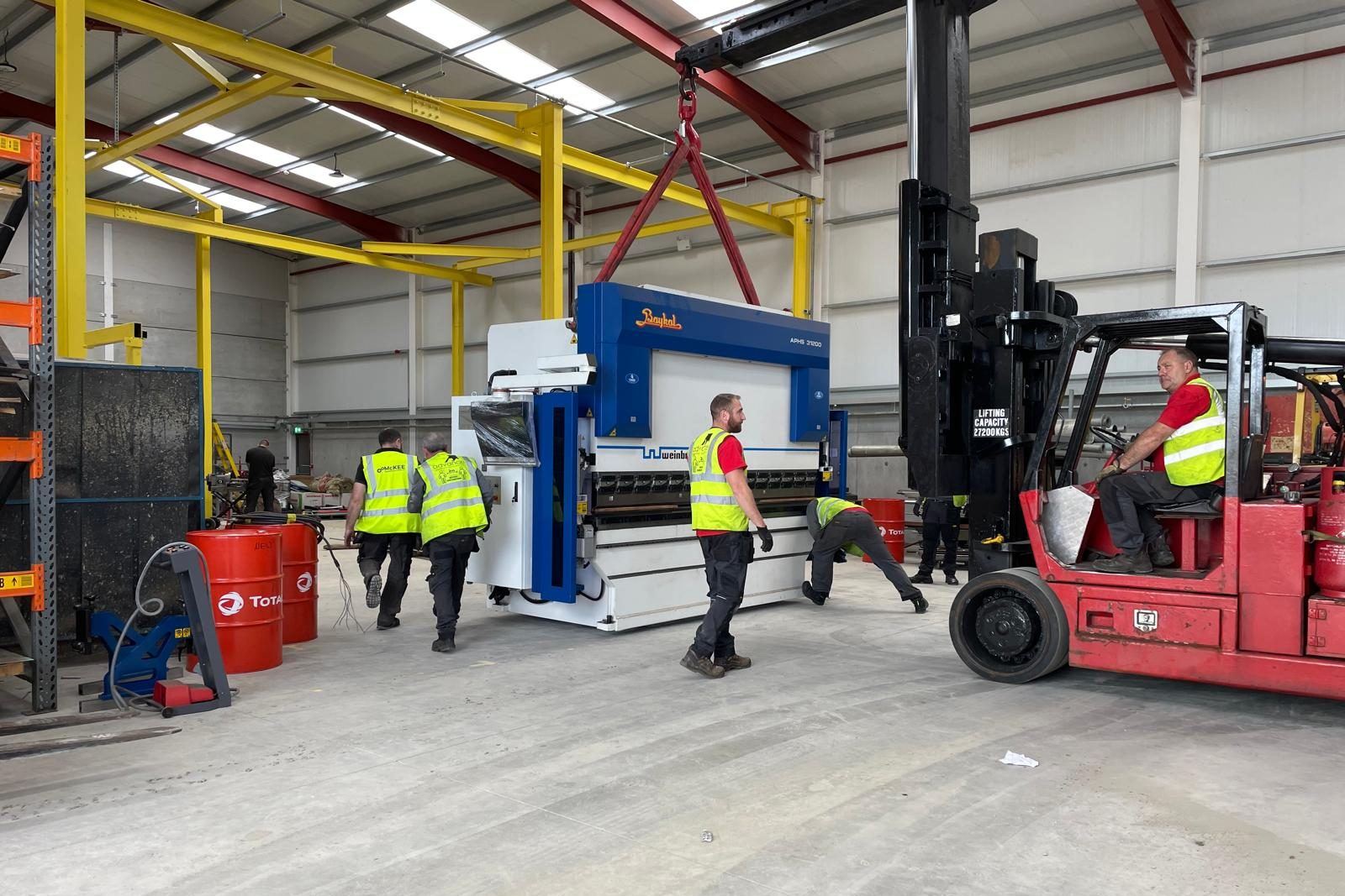 Machinery Arrives at New Workshop