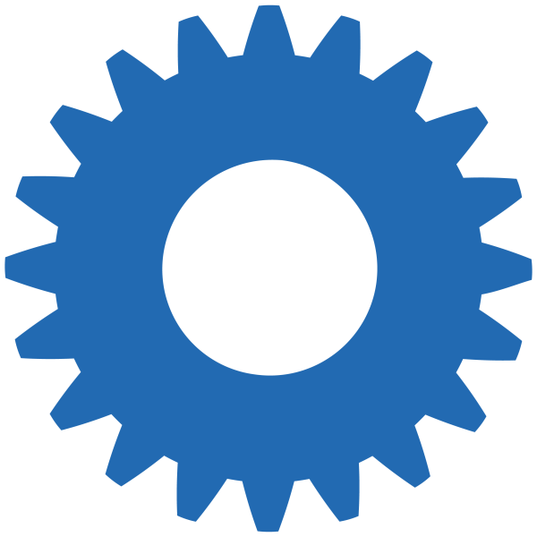 blue cog